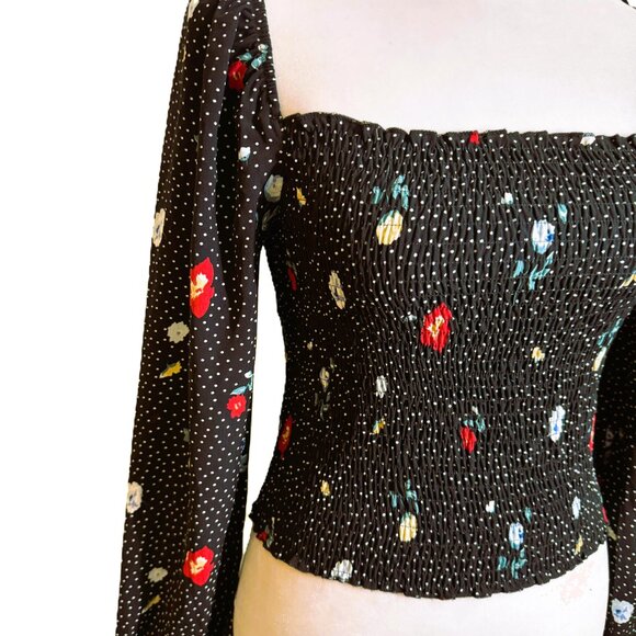 Abercrombie & Fitch Crop Top Floral size S - Picture 2 of 7